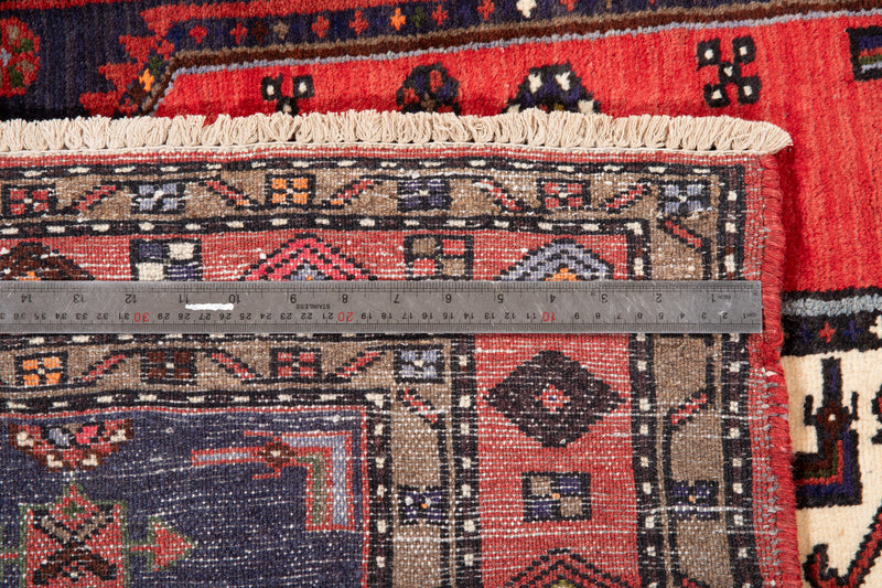 6' 7" x 3' 8" Excellent Hand-Knotted Vintage Tribal Rug - Yasi & Fara 