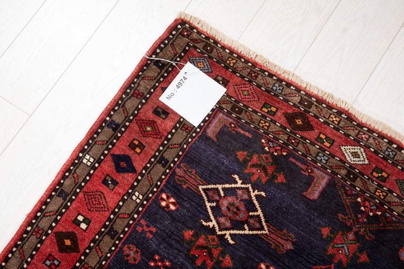6' 7" x 3' 8" Excellent Hand-Knotted Vintage Tribal Rug - Yasi & Fara 