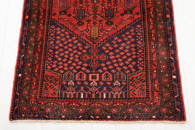 6' 9" x 3' 5" Excellent Hand-Knotted Vintage Tribal Rug - Yasi & Fara 