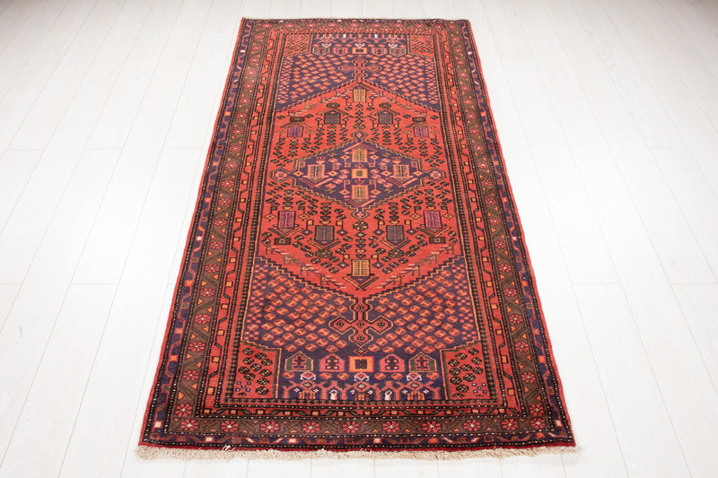 6' 9" x 3' 5" Excellent Hand-Knotted Vintage Tribal Rug - Yasi & Fara 