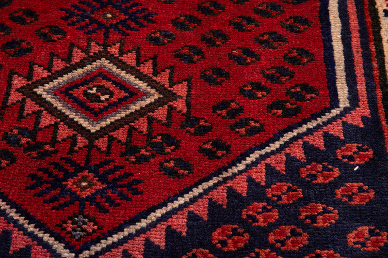 5' 2" x 2' 7" Excellent Hand-Knotted Vintage Tribal Rug - Yasi & Fara 
