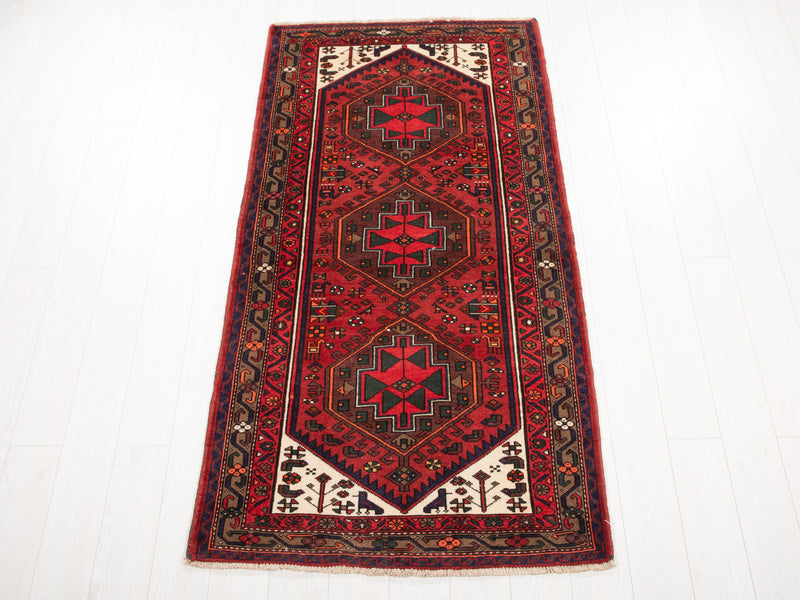 6' 8" x 3' 4" Excellent Hand-Knotted Vintage Tribal Rug - Yasi & Fara 