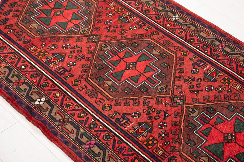 6' 8" x 3' 4" Excellent Hand-Knotted Vintage Tribal Rug - Yasi & Fara 