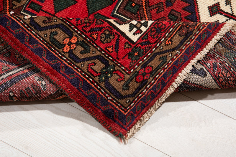 6' 8" x 3' 4" Excellent Hand-Knotted Vintage Tribal Rug - Yasi & Fara 