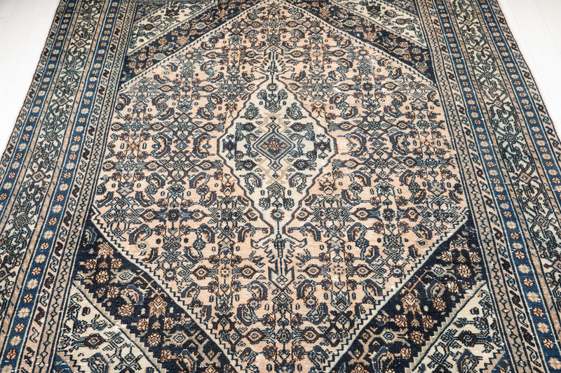 11' 3" x 8' 2" Excellent Hand-Knotted Antique Collectible Area Rug - Yasi & Fara 