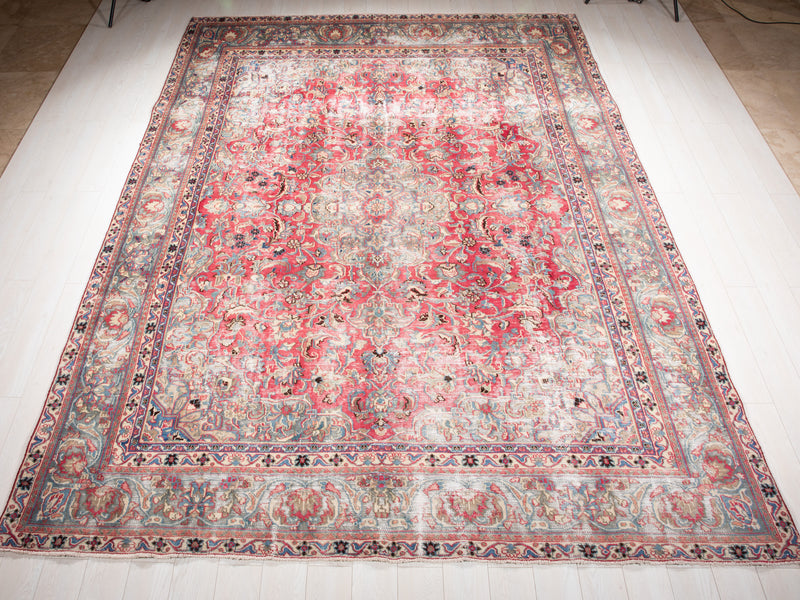 11' 10" x 8' 8" Excellent Hand-Knotted Antique Collectible Large Area Rug - Yasi & Fara 