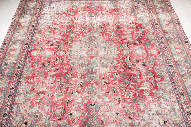 11' 10" x 8' 8" Excellent Hand-Knotted Antique Collectible Large Area Rug - Yasi & Fara 