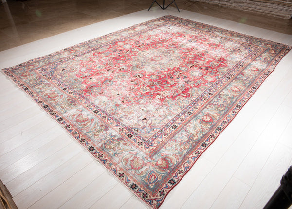 11' 10" x 8' 8" Excellent Hand-Knotted Antique Collectible Large Area Rug - Yasi & Fara 