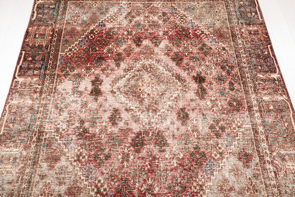 9' 8" x 6' 6" Excellent Hand-Knotted Antique Distressed Area Rug - Yasi & Fara 
