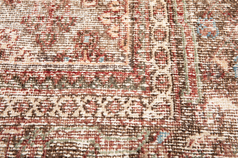 9' 8" x 6' 6" Excellent Hand-Knotted Antique Distressed Area Rug - Yasi & Fara 