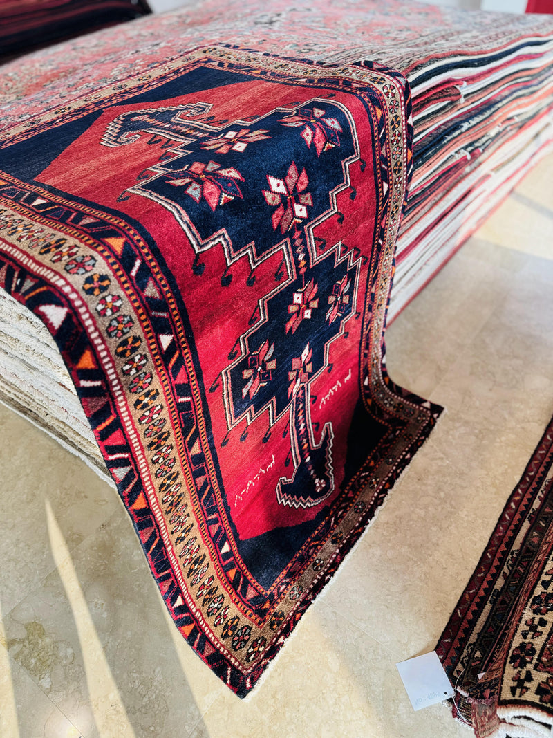 6' 7" x 3' 9" Excellent Hand-Knotted Vintage Tribal Rug - Yasi & Fara 