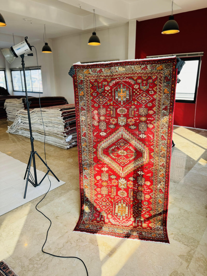 6' 9" x 3' 5" Excellent Hand-Knotted Antique Tribal Rug - Yasi & Fara 