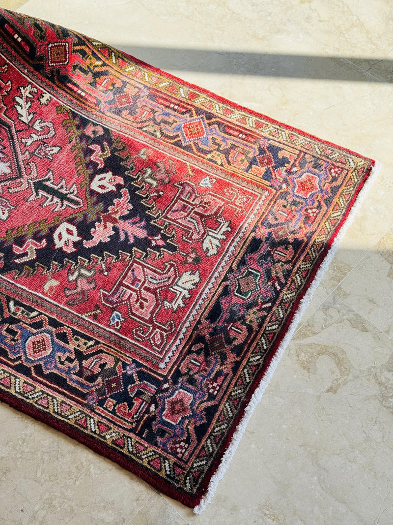 7' 3" x 3' 3" Excellent Hand-Knotted Vintage Collectible Tribal Rug - Yasi & Fara 