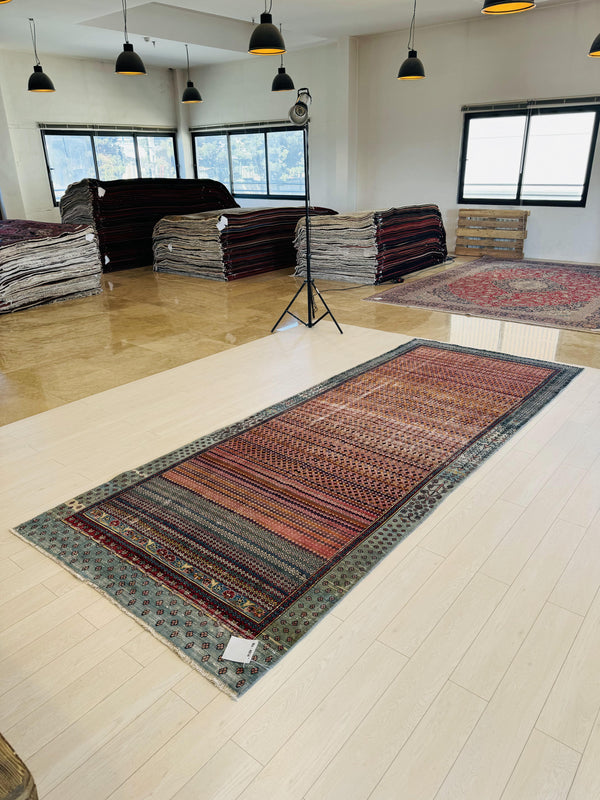 13' 3" x 5' 2" Excellent Hand-Knotted Antique Collectible Tribal Rug - Yasi & Fara 