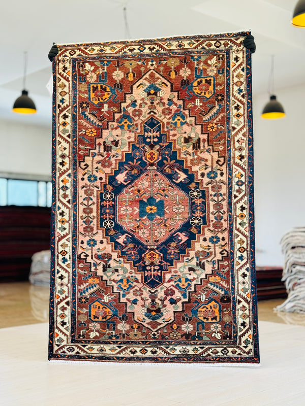 6' 6" x 4' 2" Excellent Hand-Knotted Collectible Antique Tribal Rug - Yasi & Fara 