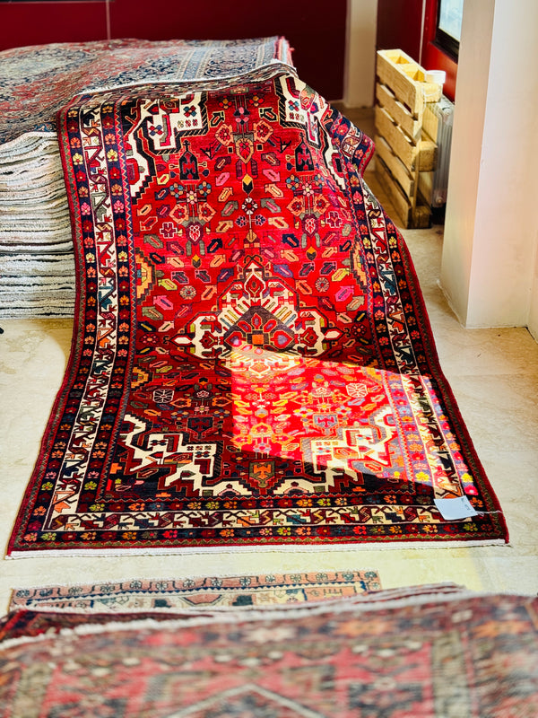 9' 11" x 5' 2" Excellent Hand-Knotted Vintage Tribal Rug - Yasi & Fara 