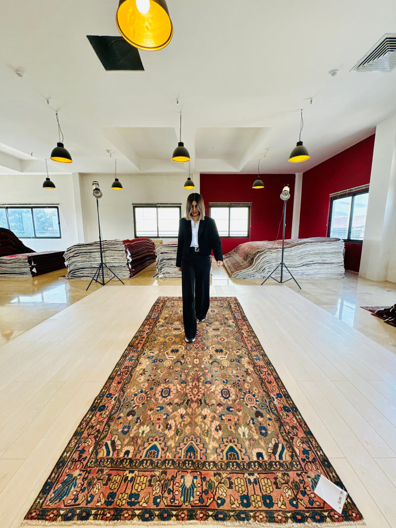 10' x 4' 8" Excellent Hand-Knotted Antique Tribal Rug - Yasi & Fara 