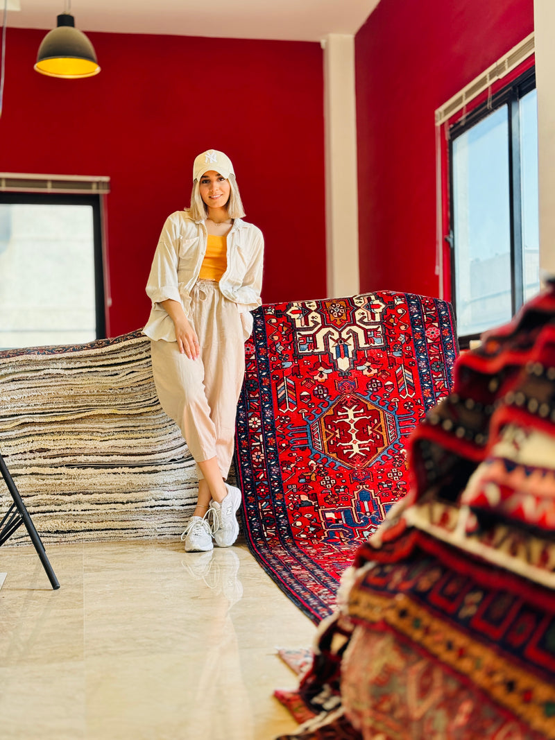 12' 8" x 3' 3" Excellent Hand-Knotted Collectible Vintage Tribal Runner Rug - Yasi & Fara 