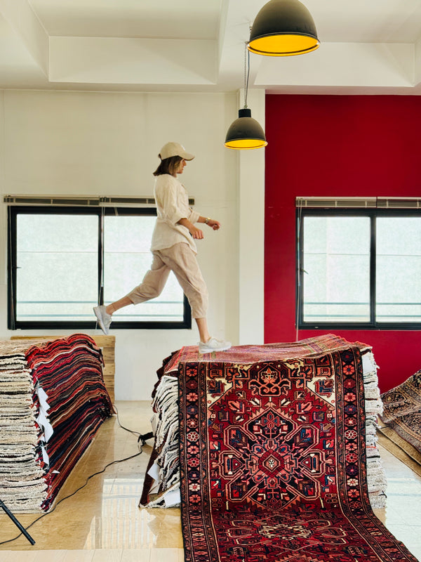 10' 8" x 3' 10" Excellent Hand-Knotted Vintage Collectible Tribal Runner Rug - Yasi & Fara 