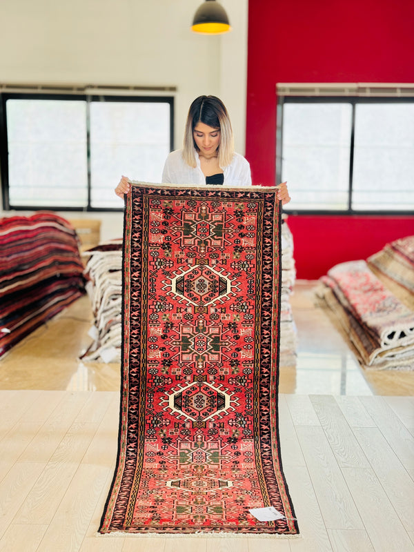 6' 5" x 2' 5" Excellent Hand-Knotted Vintage Tribal Runner Rug - Yasi & Fara 