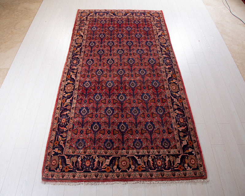 9' 9" x 5' 1" Excellent Hand-Knotted Collectible Soft Vintage Tribal Rug - Yasi & Fara 