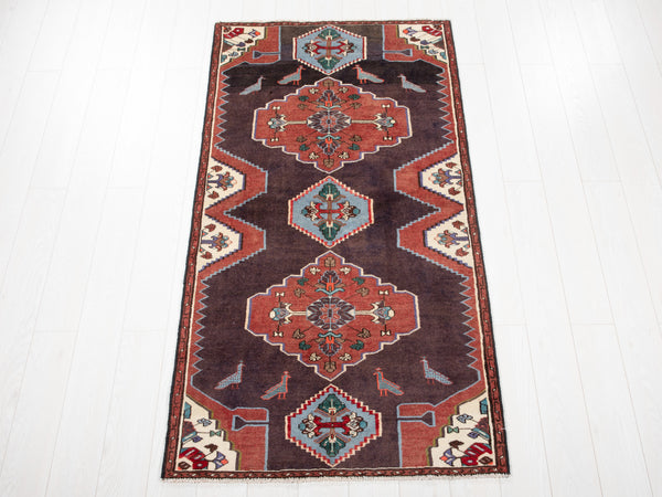 6' 5" x 3' 4" Excellent Hand-Knotted Vintage Tribal Rug - Yasi & Fara 