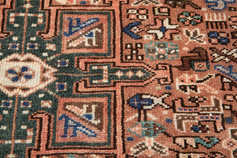 4' 9" x 3' 6" Excellent Hand-Knotted Vintage Collectible Tribal Rug - Yasi & Fara 