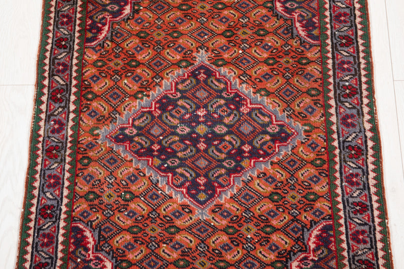 3' x 2' 3" Excellent Hand-Knotted Antique Small Area Rug - Yasi & Fara 