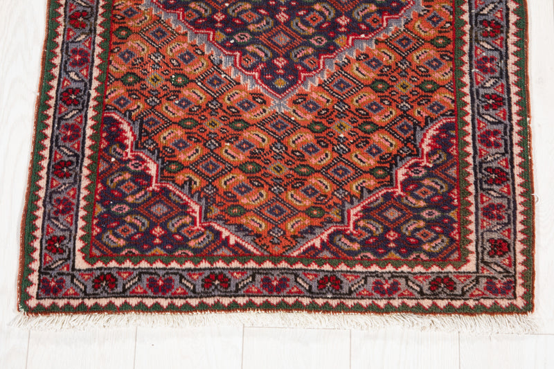 3' x 2' 3" Excellent Hand-Knotted Antique Small Area Rug - Yasi & Fara 