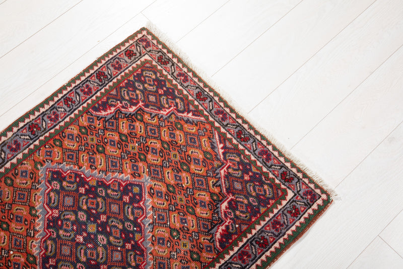 3' x 2' 3" Excellent Hand-Knotted Antique Small Area Rug - Yasi & Fara 