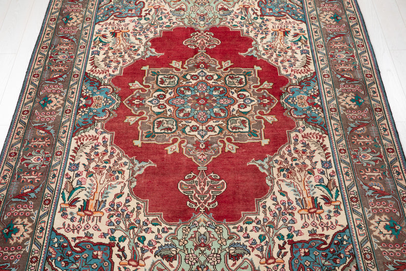 9' 10" x 6' 6" Excellent Hand-Knotted Antique Collectible Area Rug - Yasi & Fara 