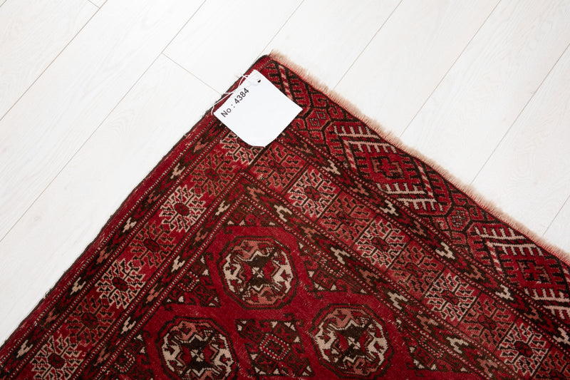 3' 6" x 3' Excellent Hand-Knotted Antique Collectible Tekka Rug - Yasi & Fara 