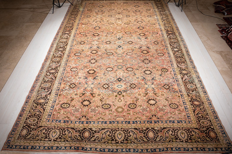 16' 8" x 10' 2" Excellent Hand-Knotted Collectible Antique Large Area Rug - Yasi & Fara 