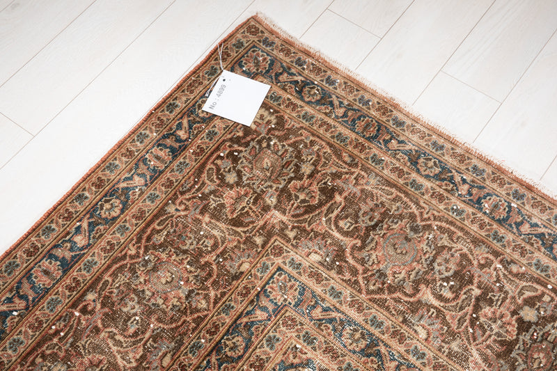 12' 5" x 9' 7" Excellent Hand-Knotted Antique Faded Large Area Rug - Yasi & Fara 