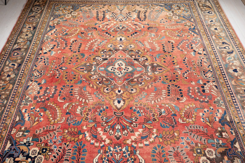 14' 4" x 10' 6" Excellent Hand-Knotted Collectible Antique Tribal Rug - Yasi & Fara 