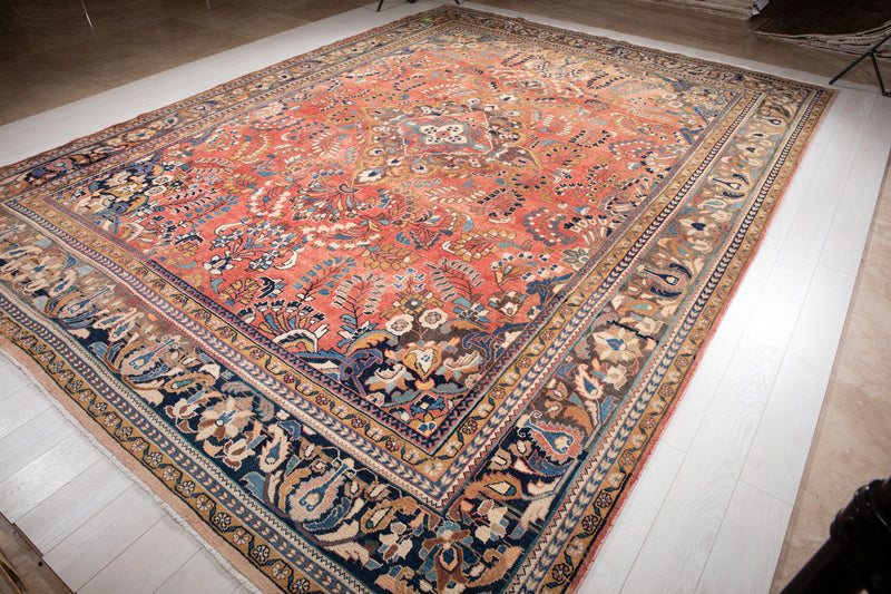 14' 4" x 10' 6" Excellent Hand-Knotted Collectible Antique Tribal Rug - Yasi & Fara 