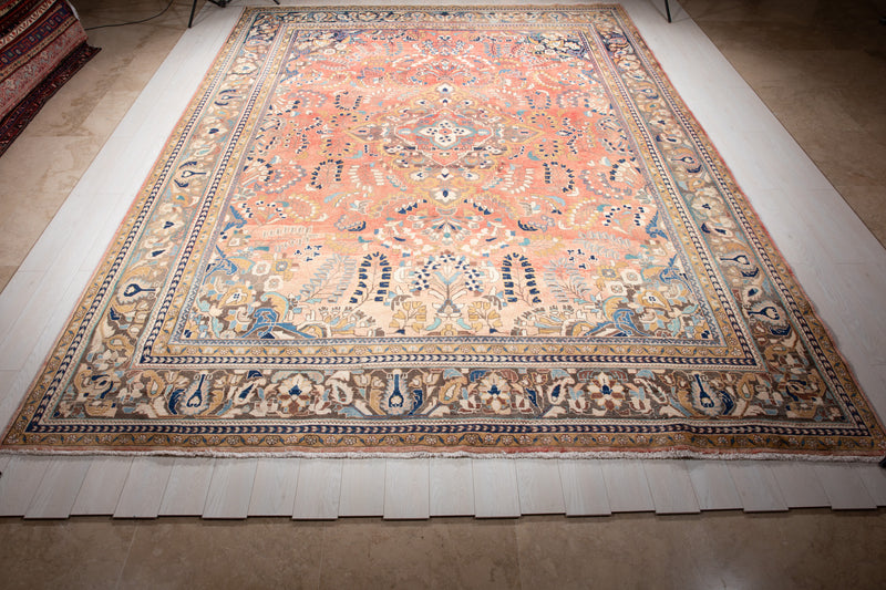 14' 4" x 10' 6" Excellent Hand-Knotted Collectible Antique Tribal Rug - Yasi & Fara 