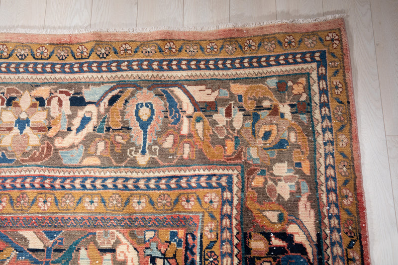 14' 4" x 10' 6" Excellent Hand-Knotted Collectible Antique Tribal Rug - Yasi & Fara 