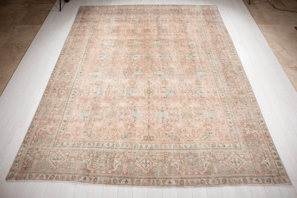 12' 5" x 9' 4" Excellent Hand-Knotted Antique Faded Large Area Rug - Yasi & Fara 