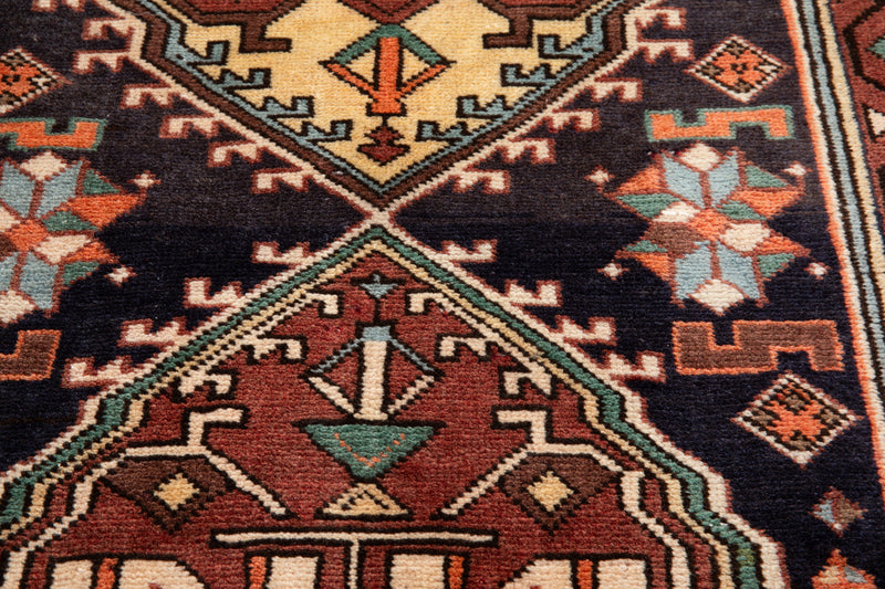 9' 4" x 2' 8" Excellent Hand-Knotted Vintage Tribal Runner Rug - Yasi & Fara 