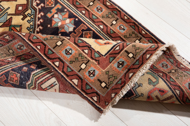 9' 4" x 2' 8" Excellent Hand-Knotted Vintage Tribal Runner Rug - Yasi & Fara 