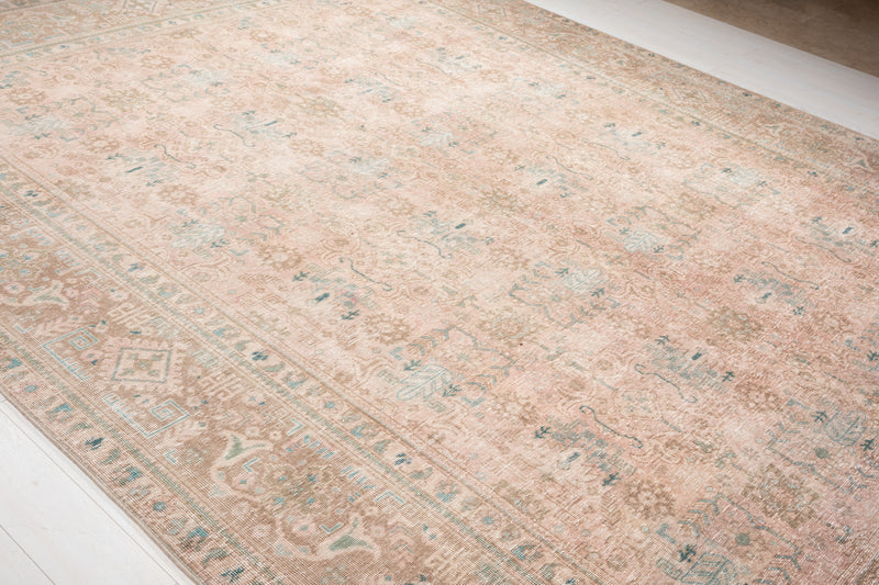 12' 5" x 9' 4" Excellent Hand-Knotted Antique Faded Large Area Rug - Yasi & Fara 