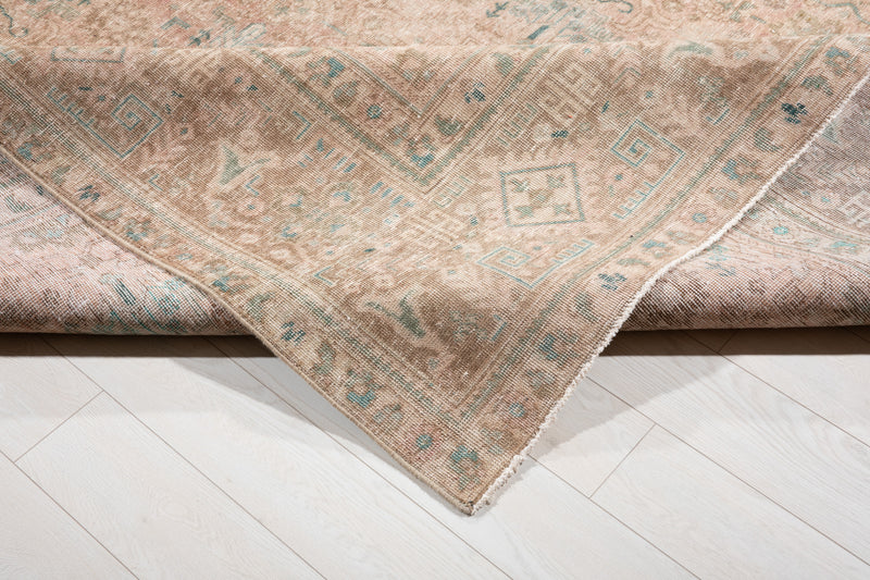 12' 5" x 9' 4" Excellent Hand-Knotted Antique Faded Large Area Rug - Yasi & Fara 