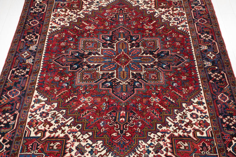 9' 5" x 7' Excellent Hand-Knotted Vintage Tribal Rug - Yasi & Fara 
