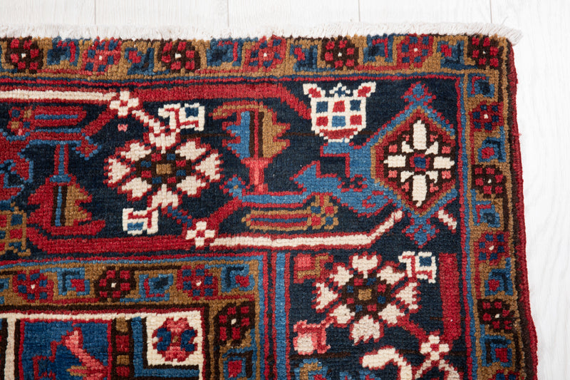 9' 5" x 7' Excellent Hand-Knotted Vintage Tribal Rug - Yasi & Fara 