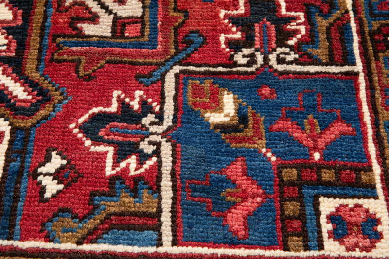 9' 5" x 7' Excellent Hand-Knotted Vintage Tribal Rug - Yasi & Fara 