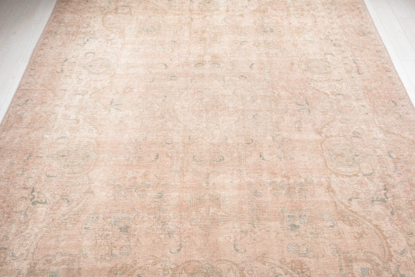 13' x 9' 1" Excellent Hand-Knotted Antique Faded Large Area Rug - Yasi & Fara 