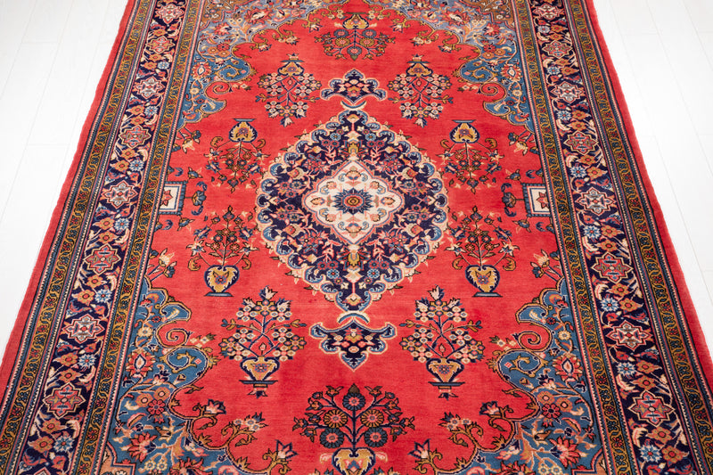 9' 9" x 6' 5" Excellent Hand-Knotted Vintage Area Rug - Yasi & Fara 