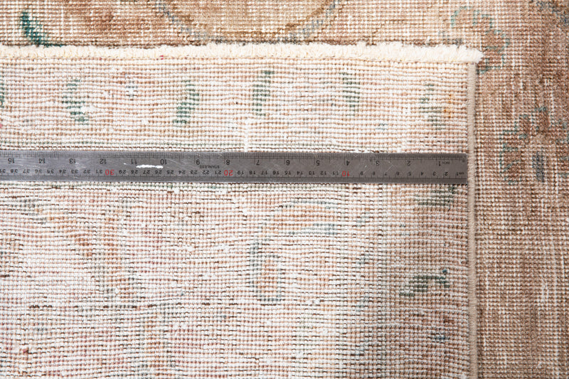 12' 8" x 9' 4" Excellent Hand-Knotted Antique Faded Large Area Rug - Yasi & Fara 