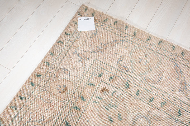 12' 8" x 9' 4" Excellent Hand-Knotted Antique Faded Large Area Rug - Yasi & Fara 